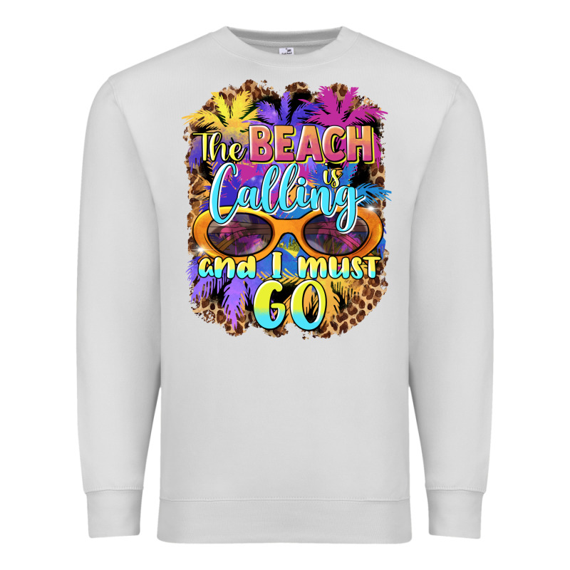 The Beach Is Calling And I Must Go Premium Sweatshirt by BarkalooDesign | Teevron
