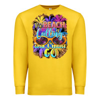 Lemon the beach is calling and i must go Premium Sweatshirt - BarkalooDesign