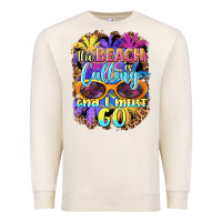 Sandshell the beach is calling and i must go Premium Sweatshirt - BarkalooDesign