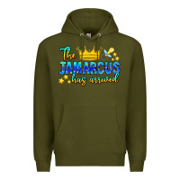 Army Green The Jamarcus Has Arrived Premium Hoodie - CowhideDigitalArt