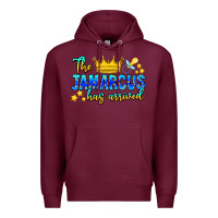 Burgundy The Jamarcus Has Arrived Premium Hoodie - CowhideDigitalArt