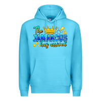 Ocean Blue The Jamarcus Has Arrived Premium Hoodie - CowhideDigitalArt