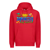 Red The Jamarcus Has Arrived Premium Hoodie - CowhideDigitalArt