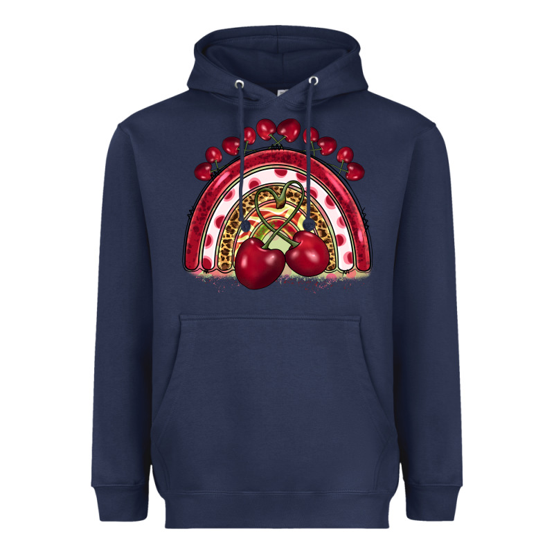 Cherry Rainbow Heavyweight Hoodie by BarkalooDesign | Teevron
