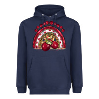 Navy cherry rainbow Heavyweight Hoodie - BarkalooDesign