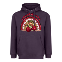 Plum cherry rainbow Heavyweight Hoodie - BarkalooDesign
