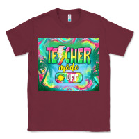 Burgundy teacher mode off Classic Tee - TumblerDesignByShophia