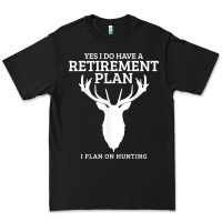 Black Hunting Retirement Plan Funny Elk Deer Retired Hunter Gift Premium Tee - longCreatives