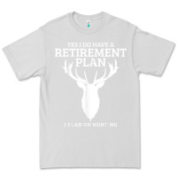 Dove Grey Hunting Retirement Plan Funny Elk Deer Retired Hunter Gift Premium Tee - longCreatives