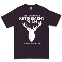 Plum Hunting Retirement Plan Funny Elk Deer Retired Hunter Gift Premium Tee - longCreatives