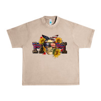French Oak american mom skull Urban Heavy Tee - CowGirlArtShop