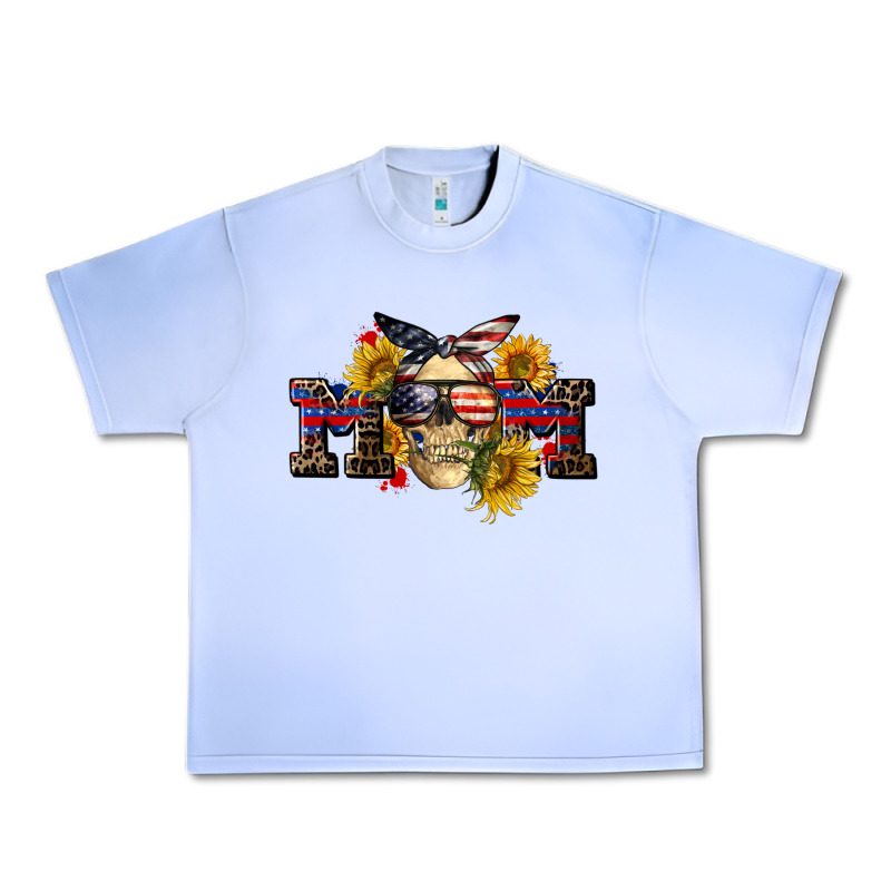 American Mom Skull Urban Heavy Tee by CowGirlArtShop | Teevron