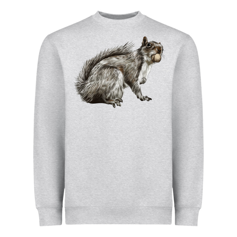 Gray Squirrel Heavyweight Sweatshirt by LillyAllenDesigns | Teevron