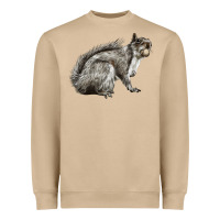 Mushroom Gray Squirrel Heavyweight Sweatshirt - LillyAllenDesigns