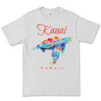 Dove Grey kauai hawaii watercolor sea turtle souvenir Premium Tee - longCreatives