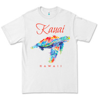 White kauai hawaii watercolor sea turtle souvenir Premium Tee - longCreatives