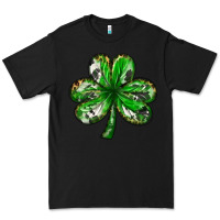Black shamrock with leopard and cowhide Premium Tee - NancyCooperArtShop