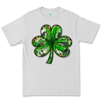 Dove Grey shamrock with leopard and cowhide Premium Tee - NancyCooperArtShop
