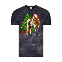 Cloud Black american paint horse christmas tree Vintage Tee - CowGirlArtShop