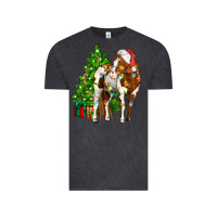 Vintage Black american paint horse christmas tree Vintage Tee - CowGirlArtShop