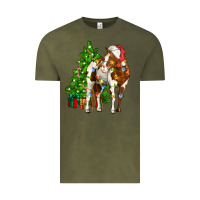 Vintage Olive american paint horse christmas tree Vintage Tee - CowGirlArtShop