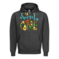 Charcoal Heather sweet one avocado Zipper Hoodie - Artiststas
