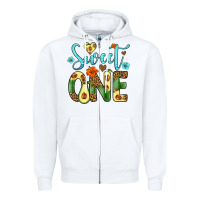 White sweet one avocado Zipper Hoodie - Artiststas