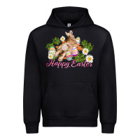 Easter Bunny With Carrots And Daisy Urban Hoodie | Teevron