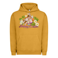 Pigment Peanut Butter easter bunny with carrots and daisy Urban Hoodie - AdoDesignShop