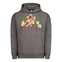 Pigment Tornado easter bunny with carrots and daisy Urban Hoodie - AdoDesignShop