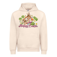 Sandshell easter bunny with carrots and daisy Urban Hoodie - AdoDesignShop