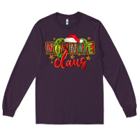 Plum christmas nonnie claus Long Sleeve Tee - FaDigitalArtStudio