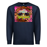 Navy hello sunshine Premium Sweatshirt - BarkalooDesign