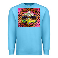 Ocean Blue hello sunshine Premium Sweatshirt - BarkalooDesign