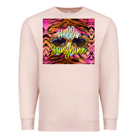 Pale Pink hello sunshine Premium Sweatshirt - BarkalooDesign