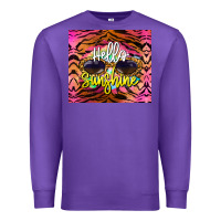 Purple hello sunshine Premium Sweatshirt - BarkalooDesign