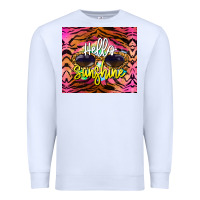 White hello sunshine Premium Sweatshirt - BarkalooDesign