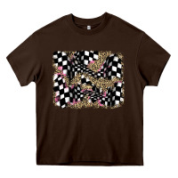 Chocolate Brown racing leopard backgraund Heavy Core Tee - JahusDesignShop
