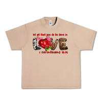 Burro Let all that you do be done in love i corinthians Urban Heavy Tee - HowdyJamesFarm