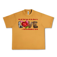 Peanut Butter Let all that you do be done in love i corinthians Urban Heavy Tee - HowdyJamesFarm
