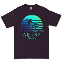 Plum Vintage Aruba Beach Tropical Vibes Vacation Souvenir Gift Premium Tee - longCreatives