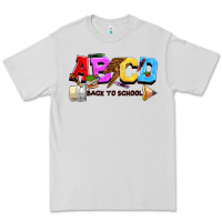Dove Grey abcd back to school Premium Tee - NancyCooperArtShop