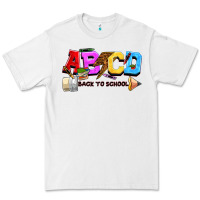 White abcd back to school Premium Tee - NancyCooperArtShop