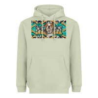 Matcha english bulldog mom  license plate template Heavyweight Hoodie - BarkalooDesign