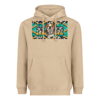 Mushroom english bulldog mom  license plate template Heavyweight Hoodie - BarkalooDesign