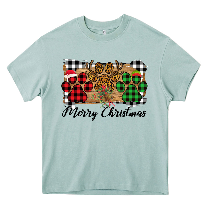 Merry Christmas Paws Heavy Core Tee by Bettercallsaul | Teevron