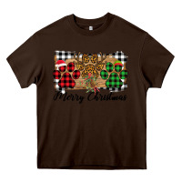Chocolate Brown merry christmas paws Heavy Core Tee - Bettercallsaul