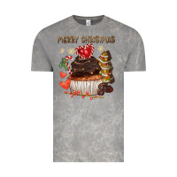 Cloud Rock merry christmas cupcake chocolate Vintage Tee - CowGirlArtShop