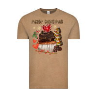 Vintage Coffee merry christmas cupcake chocolate Vintage Tee - CowGirlArtShop
