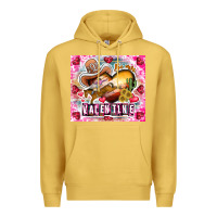 Antique Gold Be Mine Valentine Premium Hoodie - CowhideDigitalArt